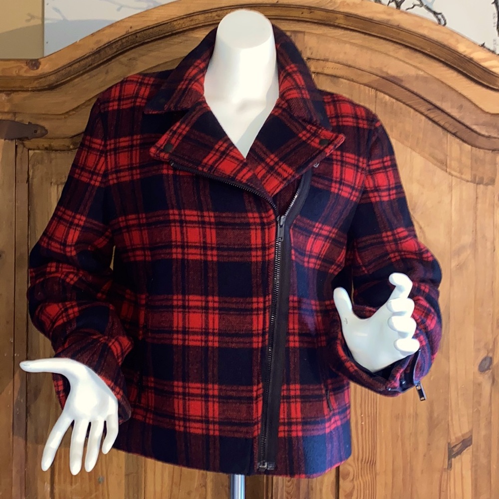Gap Plaid Moto Jacket